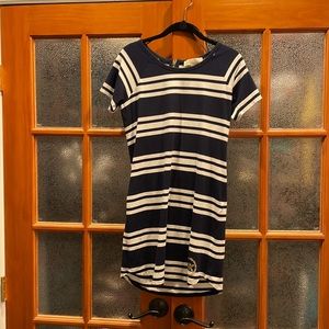 Michael Kors blue and white stripe T-shirt dress XS